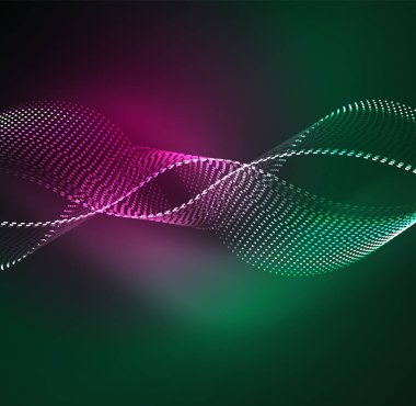 Vektör dalga parçacıklar arka plan