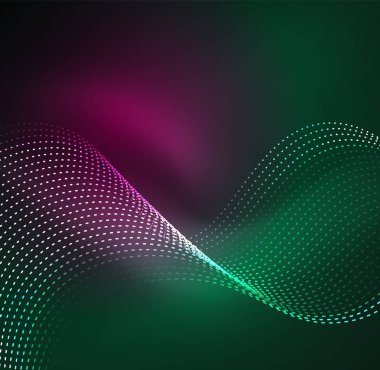 Vektör dalga parçacıklar arka plan