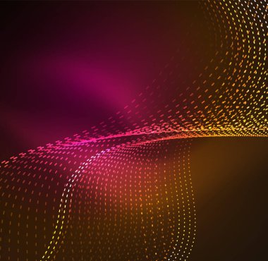 Vektör dalga parçacıklar arka plan