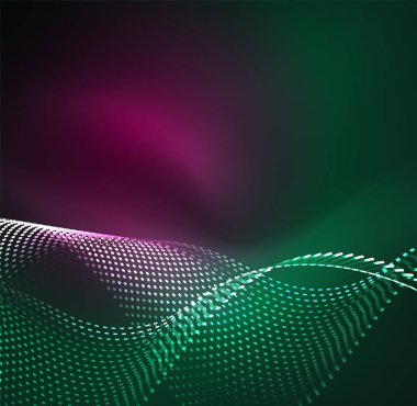 Vektör dalga parçacıklar arka plan