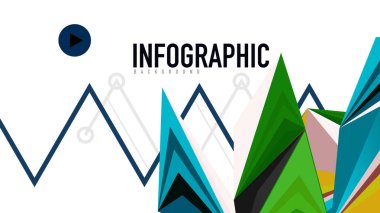 Modern üçgen sunu şablonu