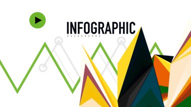 Modern üçgen sunu şablonu