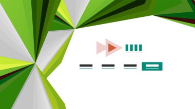 Modern üçgen sunu şablonu