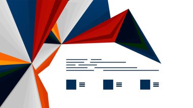 Modern üçgen sunu şablonu