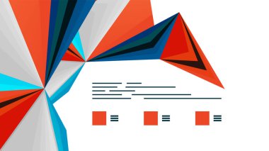 Modern üçgen sunu şablonu