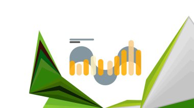 Modern üçgen sunu şablonu