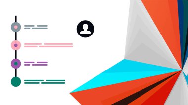 Modern üçgen sunu şablonu