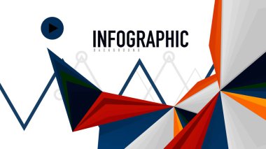 Modern üçgen sunu şablonu