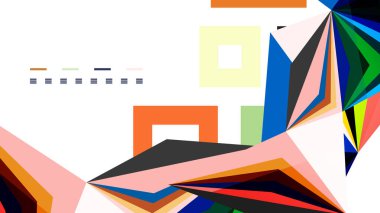 Modern üçgen sunu şablonu