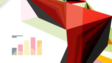 Modern üçgen sunu şablonu