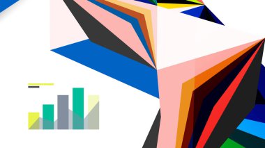 Modern üçgen sunu şablonu