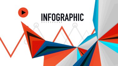 Modern üçgen sunu şablonu