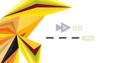 Modern üçgen sunu şablonu