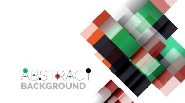 İş tanıtımı geometrik şablonu