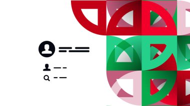 İş tanıtımı geometrik şablonu