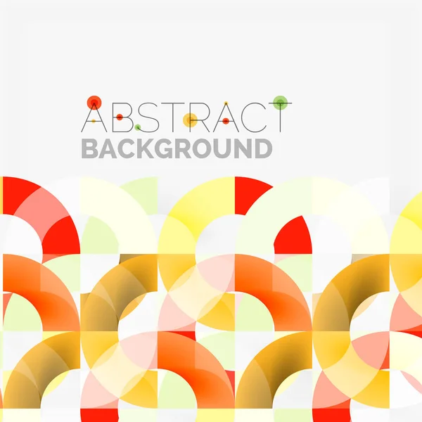 Colorful rings on grey background, modern geometric pattern design — Stock Vector