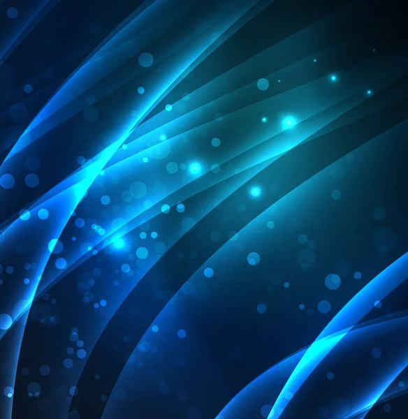 Enerji hatları, karanlıkta parlayan dalgalar vektör arka plan