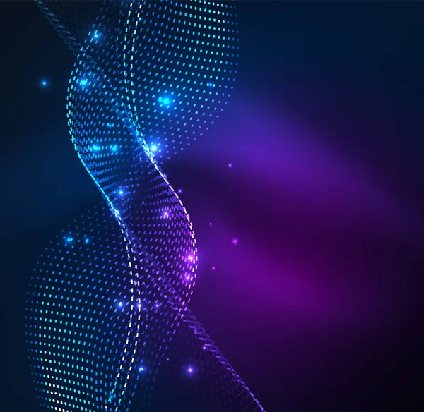 Vektör dalga parçacıklar arka plan