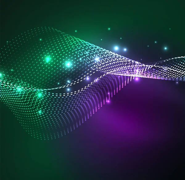 Vektör dalga parçacıklar arka plan