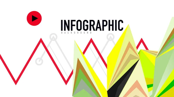 Modèle de présentation triangle moderne — Image vectorielle