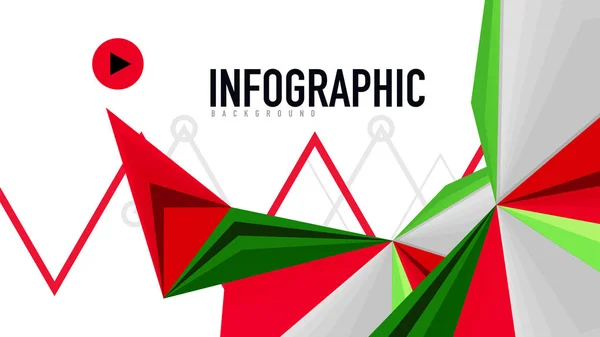 Szablon prezentacji nowoczesnych trójkąta — Wektor stockowy