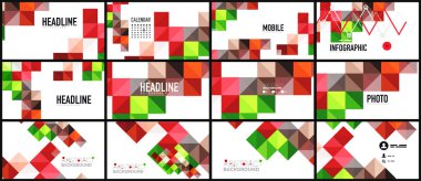 Modern geometrik sunum arka plan