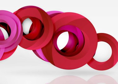 Modern 3d yüzük vektör arka plan