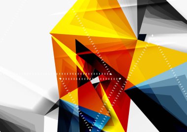 Vektör düşük Poli tarzı 3d üçgen çizgi