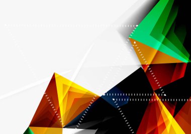 Vektör düşük Poli tarzı 3d üçgen çizgi