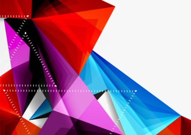 Vektör düşük Poli tarzı 3d üçgen çizgi