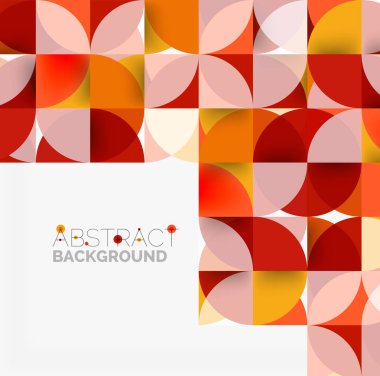 Modern geometrik arka plan daire