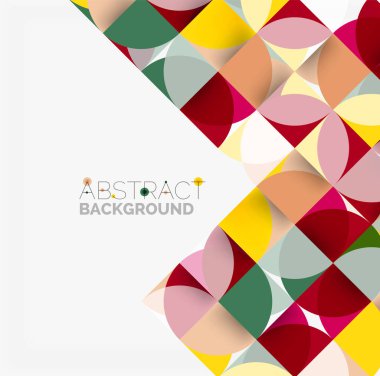 Modern geometrik arka plan daire