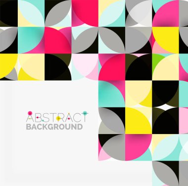 Modern geometrik arka plan daire