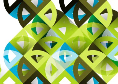 Kağıt daire kesim, mozaik mix geometrik desen tasarım