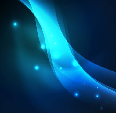 Neon ışıklı dalgalar