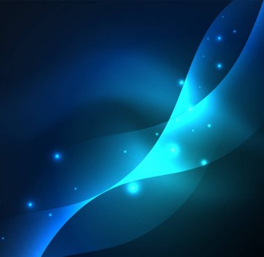 Neon ışıklı dalgalar