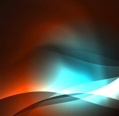 Neon ışıklı dalgalar