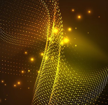 Vektör dalga parçacıklar arka plan