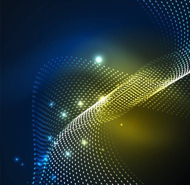 Vektör dalga parçacıklar arka plan