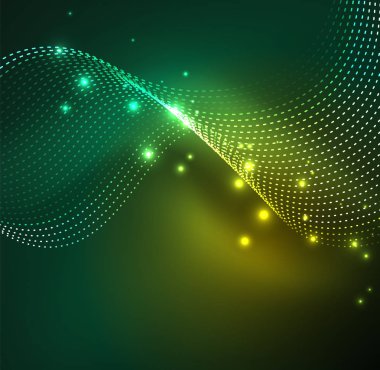 Vektör dalga parçacıklar arka plan