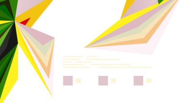 Modern üçgen sunu şablonu