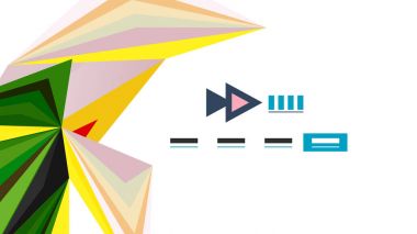 Modern üçgen sunu şablonu