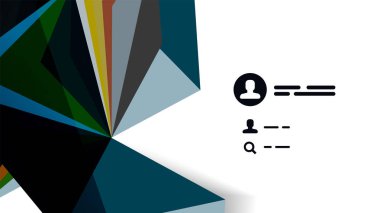 Modern üçgen sunu şablonu