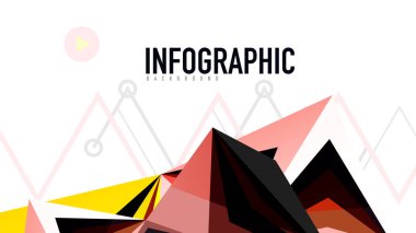 Modern üçgen sunu şablonu