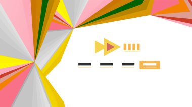 Modern üçgen sunu şablonu