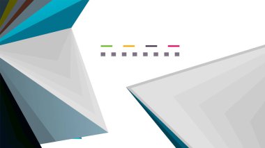 Modern üçgen sunu şablonu