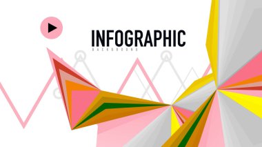 Modern üçgen sunu şablonu