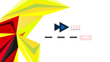 Modern üçgen sunu şablonu