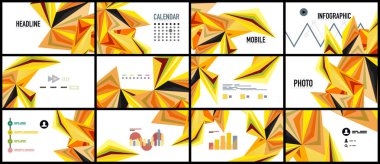 Modern üçgen sunu şablonu