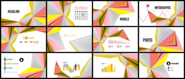 Modern üçgen sunu şablonu